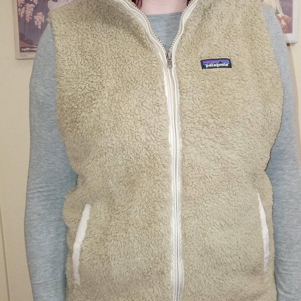 Patagonia Beige Fleece Vest